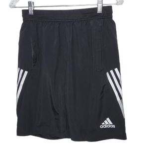 Adidas Aeroready 9 inch Shorts Black 3 Stripe Lightweight Above Knee Small Men's